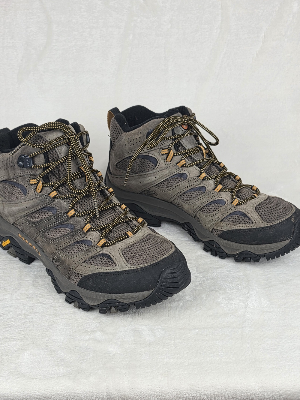 Merrell Moab 2 Mid Waterproof Hiking Boots Mens 10.5 Walnut J035869 - Picture 5 of 9